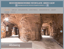 Tablet Screenshot of bergwerk-neubulach.de